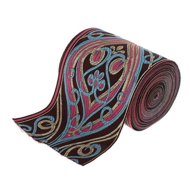 Vintage Jacquard Curtain Fabric Hanfu Ribbon Lifting - as described, 80x5000mm