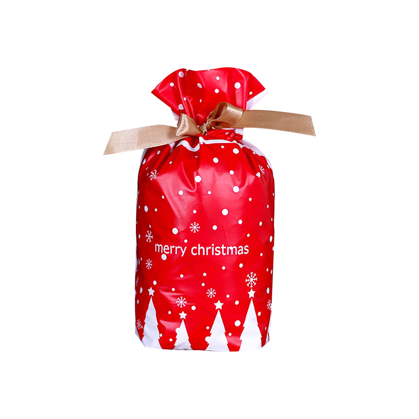 30x Christmas Sacks Reusable Drawstring Wrap Present Gift Party Bags Storage USA 
