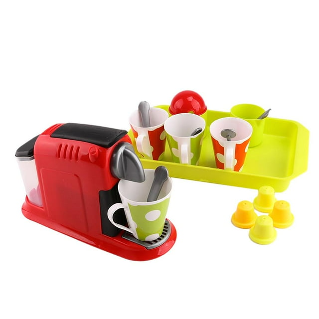 de cafetera de simulación de 21 piezas, mini electrodomésticos, juguetes para s de simulación para CUTICAT Juego de café de simulación