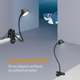 thumbnail image 3 of LEPOWER Clip on Light, 300 LM 5 Color Temperatures Dimmable Book Light for Reading in Bed, Night Light Mode, Timer Setting, 2%-100% Brightness, for Bed, Headboard and More, 3 of 6