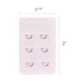 thumbnail image 3 of INSPIRE CHIC Women's 3 Rows 2 Hooks Underwear Bra Extender Brassiere Extension Hooks Strap Adapter Multi-Color-3 5, 3 of 5