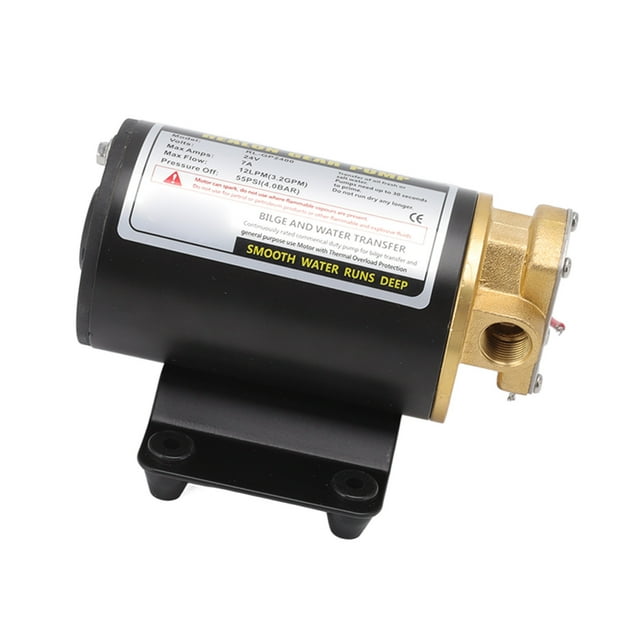 Electric Gear , Portable Thermal Motor Pump Oil Transfer Pump with Brass Connector for Lubricant Engine