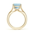 thumbnail image 2 of Angara Natural 3.5 Ct. Aquamarine Solitaire Ring in 14K Yellow Gold for Women (Ring Size: 3), 2 of 10