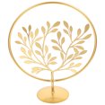 thumbnail image 4 of Desktop Golden Iron Leaf Figurine Sculpture Modern Decorative Bookshelf Ornament, 4 of 7