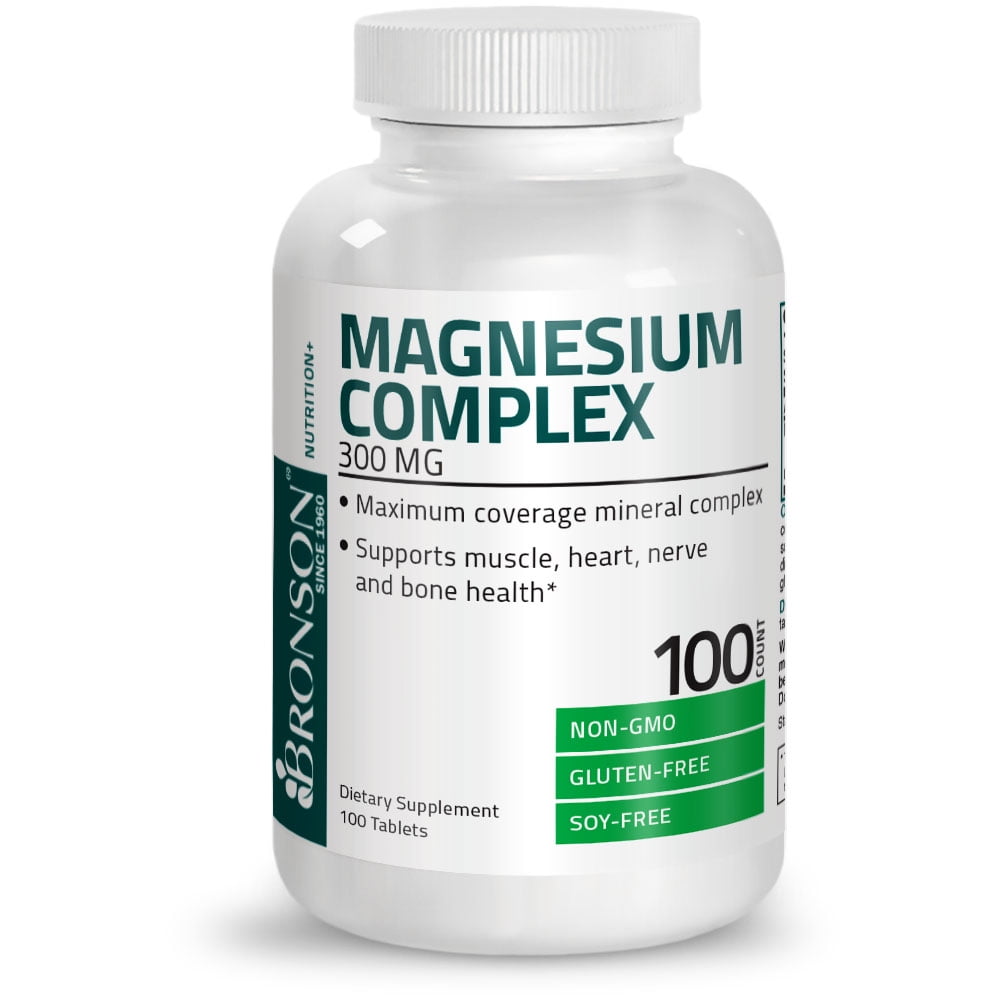 Triple Magnesium Complex Maximum Coverage 300 mg, NonGMO, Gluten Free