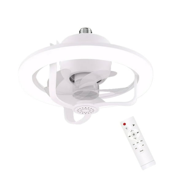 Eigraketly Luz de ventilador LED de 50W con control remoto, luz de ventilador de techo, cabezal oscilante de 360°, fácil de limpiar Artesanía