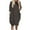Dark Gray Dress for Women, variant on safuny Women's Plus Size Knee Length Dress Pocket Solid Winter Autumn Dress Long Sleeve Round Neck Elegant Casual Comfy Vacation Fashion Brown S