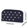 thumbnail image 4 of Under $1 Pencil Case, Letter Print Standable Large Capacity Pen Pouch, Multifunctional Stationery Organizer for College Office by PALIFEUR, 4 of 9