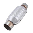 thumbnail image 4 of Universal Catalytic Converter 400 Cells High Flow Muffler Catalytic Converter Euro 1 Round Stainless, 4 of 5