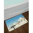 thumbnail image 2 of Colorful Bath Mat, Animal Theme Silhouettes of Colorful Birds Roosting on Telegraph Wires Pattern, Non-Slip Plush Mat Bathroom Kitchen Laundry Room Decor, 29.5 X 17.5 Inches, Multicolor, Ambesonne, 2 of 2
