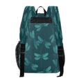 thumbnail image 3 of Large Clear PVC Backpack Heavy Duty See Through Backpack for Adults Work Travel, Dragonfly Teal Printed 12L, 3 of 8