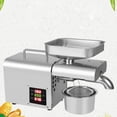 thumbnail image 3 of Fichiouy Automatic Small Oil Press Machine 304 Stainless Steel Peanuts Walnuts Press with Temperature Control 110V 610W, 3 of 9
