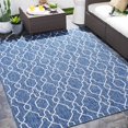 thumbnail image 2 of Hauteloom Aldford Hallway, Kitchen Patio Outdoor Runner Rug - Beige, Blue - 2'7" x 12', 2 of 18