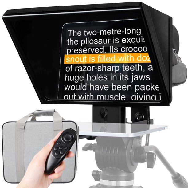 Teleprompter GEIMRSY i2/30 cm totalmente metálico con mando a distancia