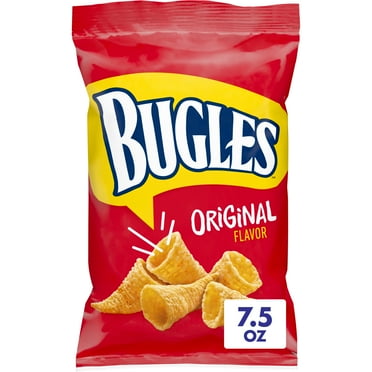 Bugles Original Crispy Corn Snacks, Snack Bag, 7.5 oz