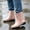Khaki, variant on Women Short Ankle Rain Boots, Waterproof PVC Mid‑Calf Wellies, Low Heel Non‑Slip Rubber Boots for Outdoor Gardening