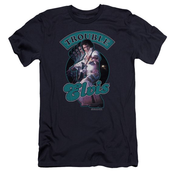 Elvis Presley - Total Trouble - Premium Slim Fit Short Sleeve Shirt - XX-Large