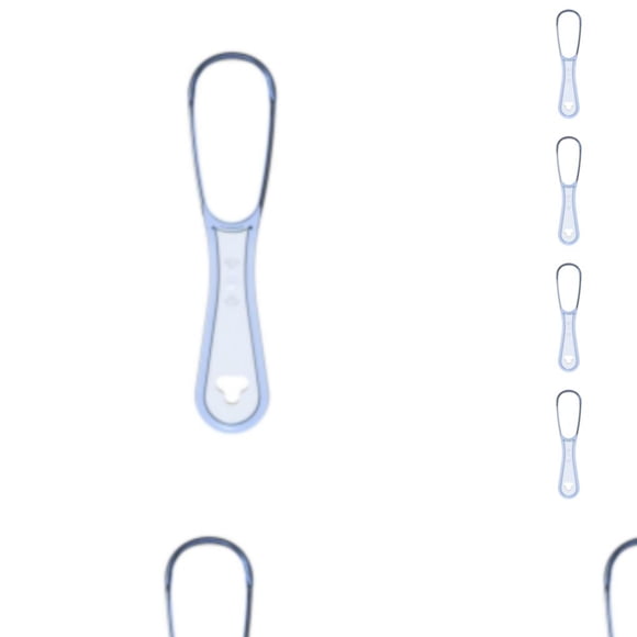 Qarigey Limpiadores de lengua para adultos, herramienta de cepillos de limpieza para el cuidado del raspador, cepillo de higiene, cepillo de Azul claro 10Conjunto
