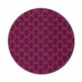 thumbnail image 1 of Damask Mouse Pad for Computers, Abstract Royal Floral Style Baroque Inspiration, Round Non-Slip Thick Rubber Modern Gaming Mousepad, 8" Round, Dark Magenta Dark Purple, by Ambesonne, 1 of 2