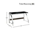 thumbnail image 4 of OakvillePark Zurich Writing Desk, Black, 4 of 5