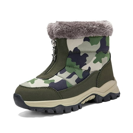 

Ediodpoh Kid Winter Shoes Outdoor School Warm Snow Boots for Boys Girls Boys Shoes AG 3.5