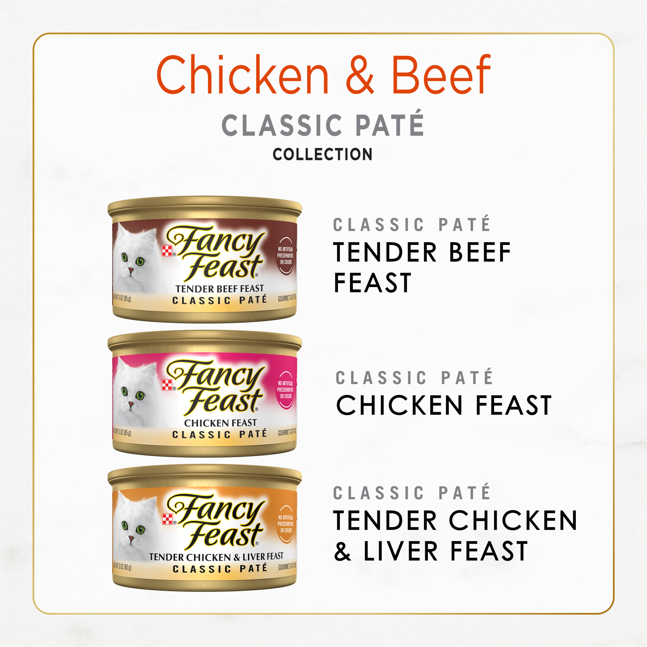 Purina Fancy Feast Chicken & Beef Classic Pate Variety, 24 Pack photo 4