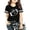 V172-Black, variant on WhouRiu Girls Fashion Graphic Tees Kids Short Sleeve Crew Neck Tshirt Comfortable Cute Casual Summer T Shirts,4-5 Years