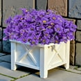 thumbnail image 4 of Scidweet 24 Bundles Fake Flowers Outdoor, Artificial Plants Faux Flowers Spring Summer Outside for Home Garden Porch Window Box Decorations, Purple, 4 of 6