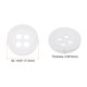 thumbnail image 2 of Uxcell 50Pcs 18L Botones de Coser 15/32" (11.5mm) Redondos Planos de Resina de 4 Agujeros para Manualidades de Costura, Blanco, 2 of 5