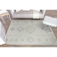 thumbnail image 6 of Soleil BR15J Native Fog Tribal Moroccan gray Area Rug, 8'x10', 6 of 10