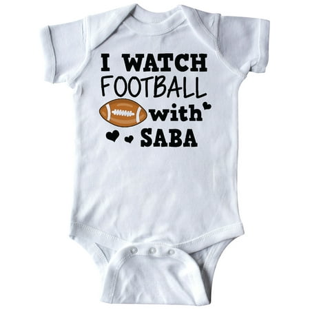 

Inktastic I Watch Football with My Saba Gift Baby Boy Bodysuit