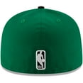 thumbnail image 4 of Men's New Era Green/Black Boston Celtics Official Team Color 2Tone 59FIFTY Fitted Hat, 4 of 6
