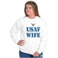 thumbnail image 5 of US Air Force USAF Wife Proud Spouse Women Crewneck Sweatshirt Brisco Brands X, 5 of 6