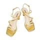 thumbnail image 5 of Sandalias de tacón Easyfox Strappy Gold para mujer talla 6.5, 5 of 7