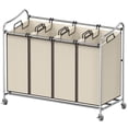 thumbnail image 1 of Clasificador de ropa sucia Simple Houseware Heavy Duty, 4 bolsas cromadas, 1 of 7
