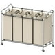 thumbnail image 1 of Clasificador de ropa sucia Simple Houseware Heavy Duty, 4 bolsas cromadas, 1 of 7