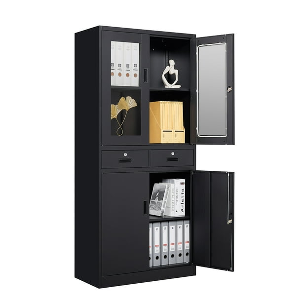Modern Office 71" Locker Stylish Steel Book Storage