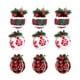 thumbnail image 2 of RKSTN christmas deals Christmas Cloth Bag Red Plaid 8cm Christmas Tree Hanging Decorations Christmas Foam Decorative Hangings., 2 of 6