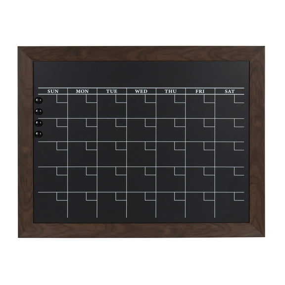 DesignOvation Beatrice Framed Magnetic Chalkboard Monthly Calendar