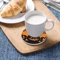 thumbnail image 5 of Coolnut Halloween Design Coasters for Drinks Set of 4, Absorbent Ceramic Drink Coaster with Cork Base for Wooden Coffee Table, Cool Housewarming Gift for Home Decor Gifts, 5 of 6