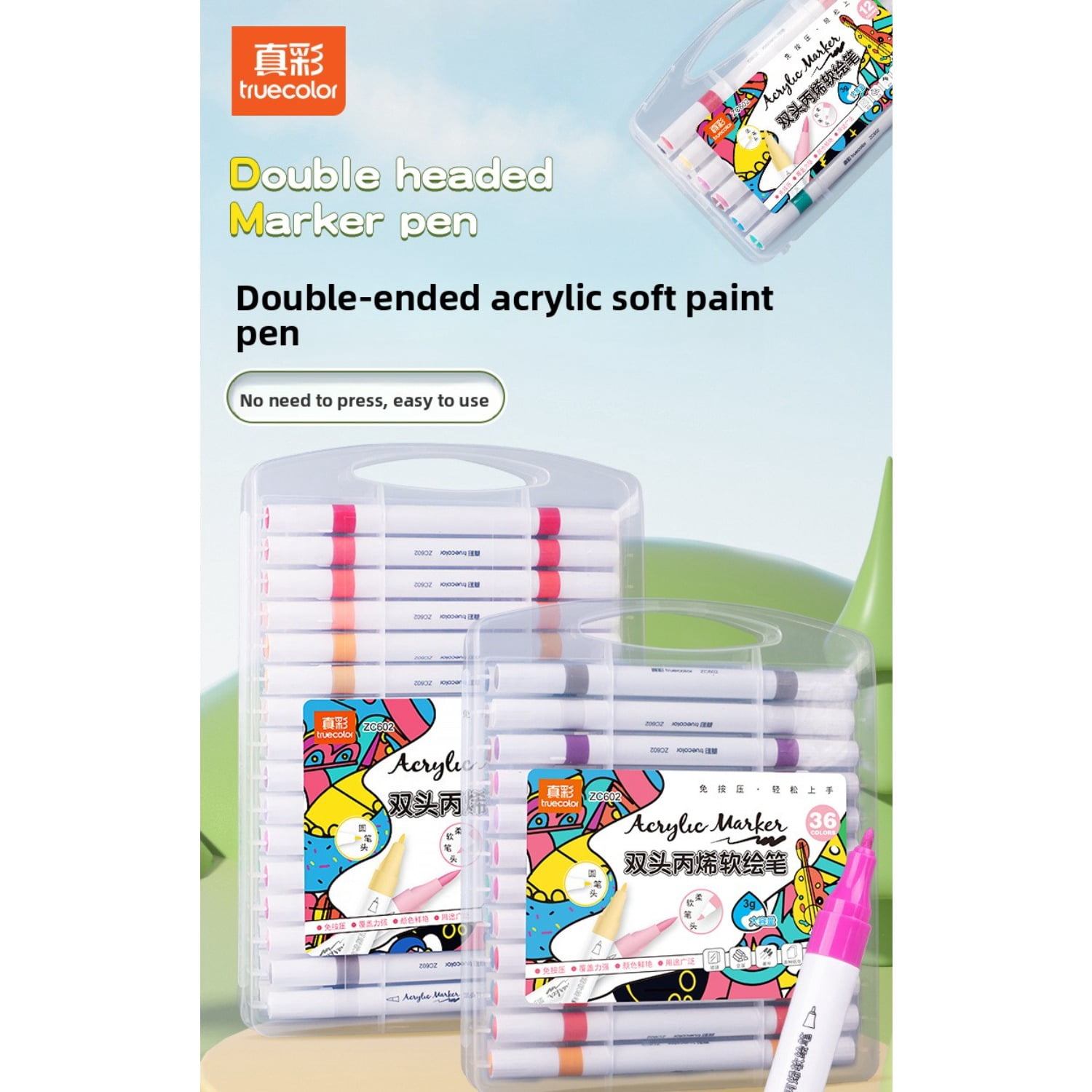 12-48 Colors Double Sided Marker Pens Set Water Based Washable Ink Art Drawing Supplies Highlighter Sketch Brush Pen