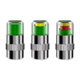 thumbnail image 2 of 4-PCS Car Tire Pressure Monitor Caps - 3-Color LED Alert for PSI Check, Stainless Steel Waterproof Valves for Cars/Bikes, Driving Safety Accessories with 36PSI Capacity, 2 of 9