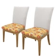 thumbnail image 2 of KLL Cute Pizza In Various Pattern Seat Covers for Dining Room Chairs,Washable Chair Seat Chair Covers Seat Protector-Two Pieces, 2 of 7