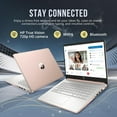 thumbnail image 4 of HP Stream 14" HD Laptop, Intel Celeron N4120, 8GB RAM, 128GB eMMC, Intel UHD Graphics, Webcam, 1 Year Office 365, Rose Gold, Win 11 S, 128GB Hotface USB Card, 4 of 7