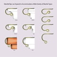 thumbnail image 2 of The Original MantleClip Stocking Holder with CHALKBOARD Icons, Silver 4-pack, 2 of 7