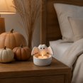 thumbnail image 4 of THOPBPRK Halloween Decorations Cute Ghost Bat Tealight Candle Holder, Spooky Gothic Decor for Home, Resin Candlestick for Mantle Table Centerpiece, Halloween Party Supplies, B, 4 of 6