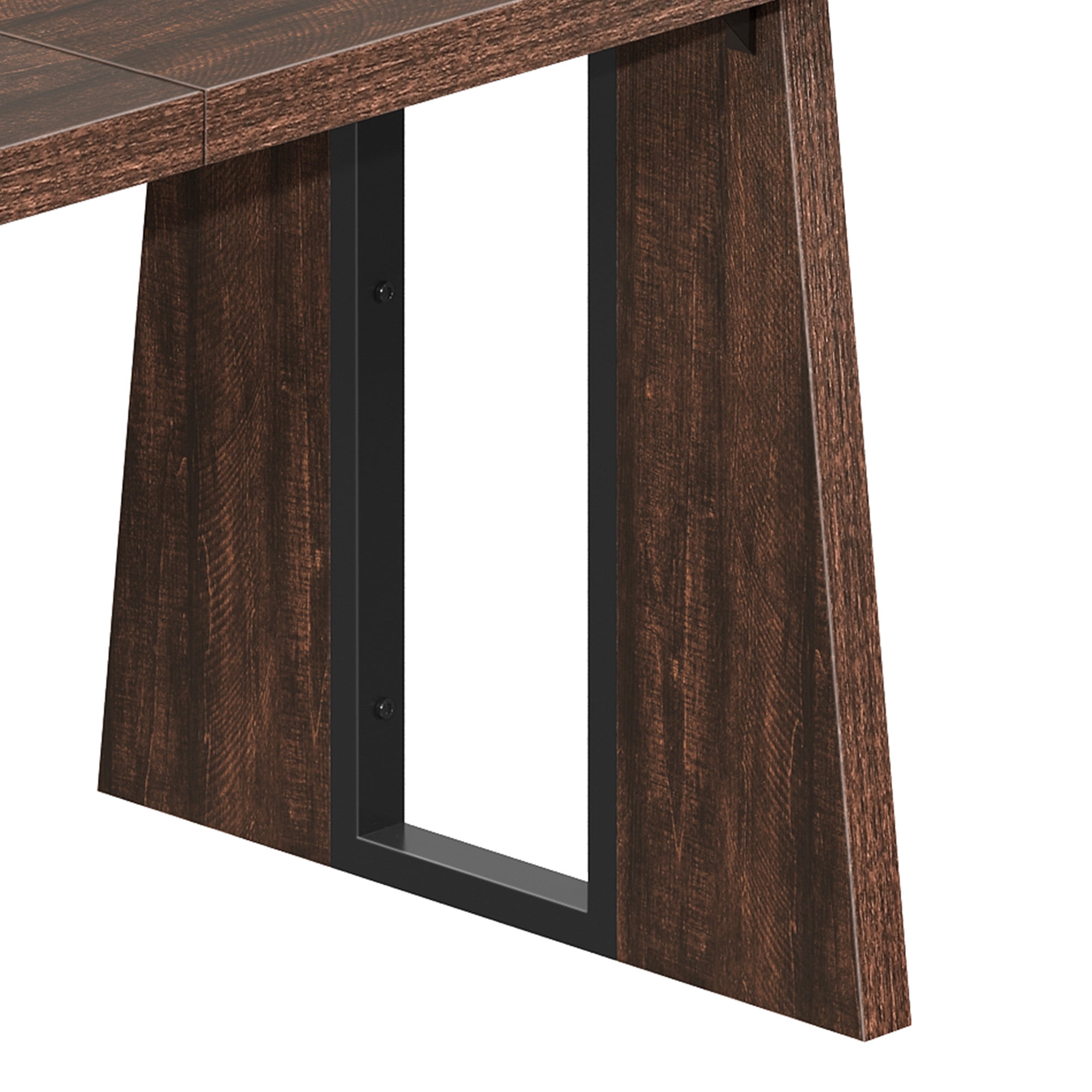 Uforic 70" Wood Dining Table for 6-8 Person, Farmhouse Rectangle Dining Table withHeavy Duty Leg, Kitchen Table for Gathering, Kitchen, Dining Living Room, Brown