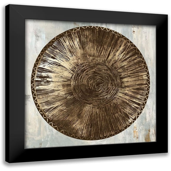 Reeves, Tom 12x12 Black Modern Framed Museum Art Print Titled - Zulu Gold III