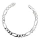 thumbnail image 1 of JOYARIS Esclava Pulsera Fígaro 3x1 Caballero Hombre Plata 925 6 Mm Talla Largo/Ancho: 20 cm x 6 mm PT-0000383, 1 of 4