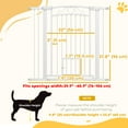 thumbnail image 3 of PawHut Dog Gate, Walk Through Pet Gate w/ Small Door, 30"-41" W x 38" H, 3 of 10